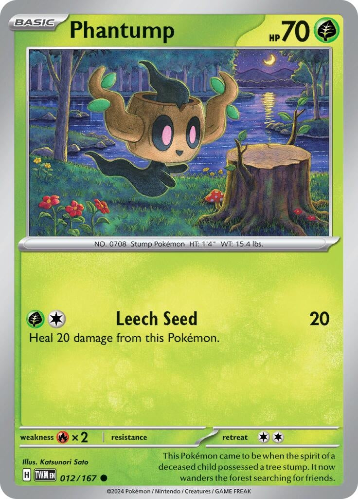 Image for Phantump (012/167) [SV06: Twilight Masquerade] - Pokemon