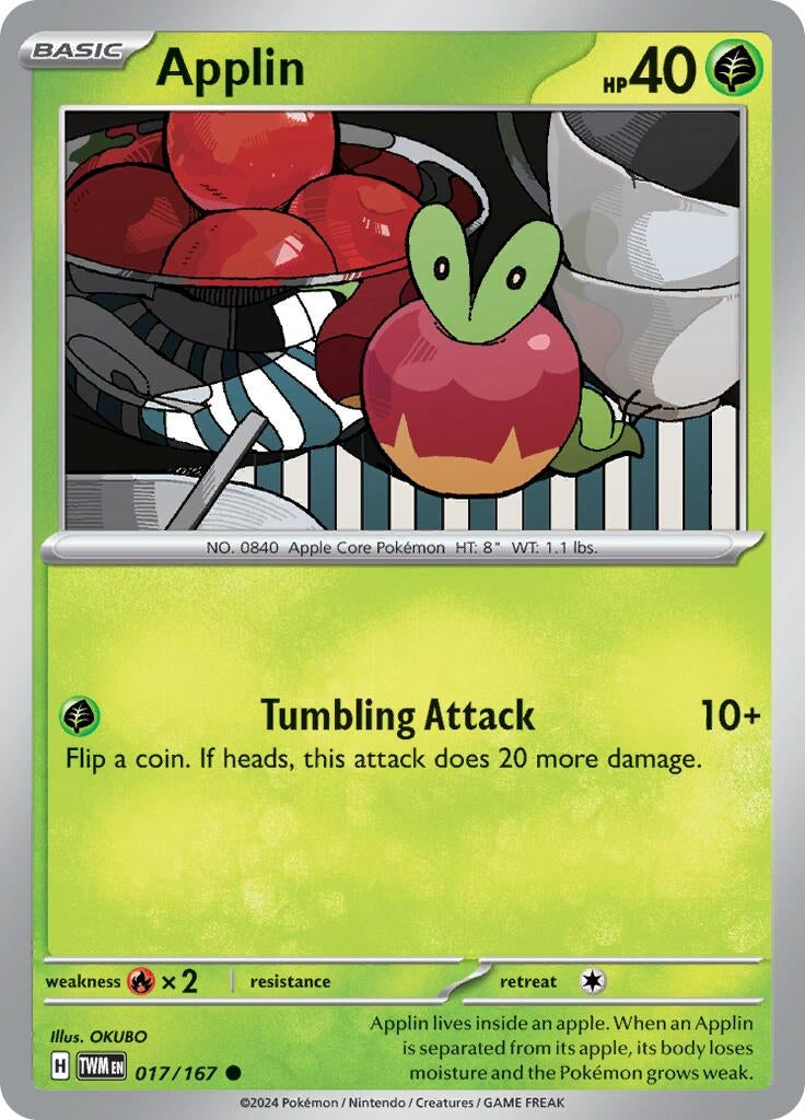 Image for Applin (017/167) [SV06: Twilight Masquerade] - Pokemon