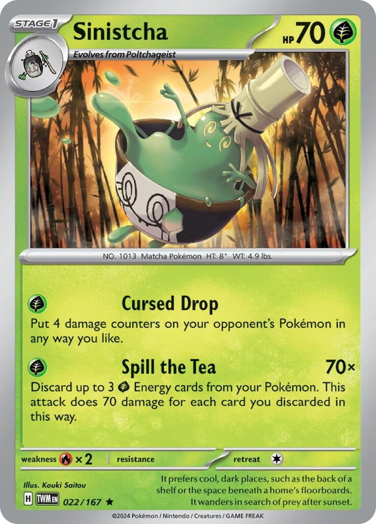 Image for Sinistcha (022/167) [SV06: Twilight Masquerade] - Pokemon