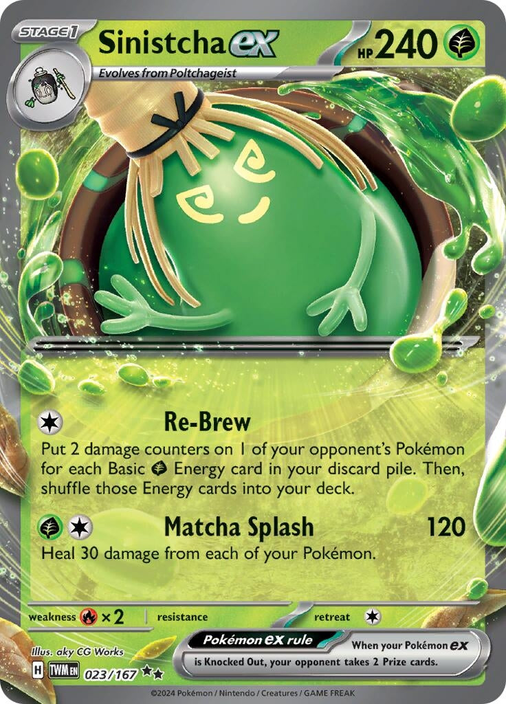 Image for Sinistcha ex (023/167) [SV06: Twilight Masquerade] - Pokemon