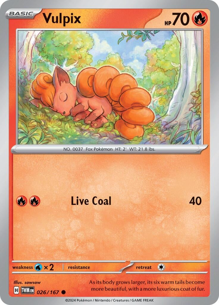 Image for Vulpix (026/167) [SV06: Twilight Masquerade] - Pokemon