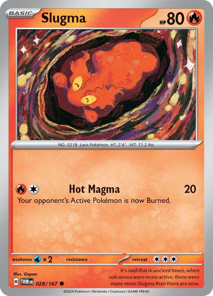 Image for Slugma (028/167) [SV06: Twilight Masquerade] - Pokemon