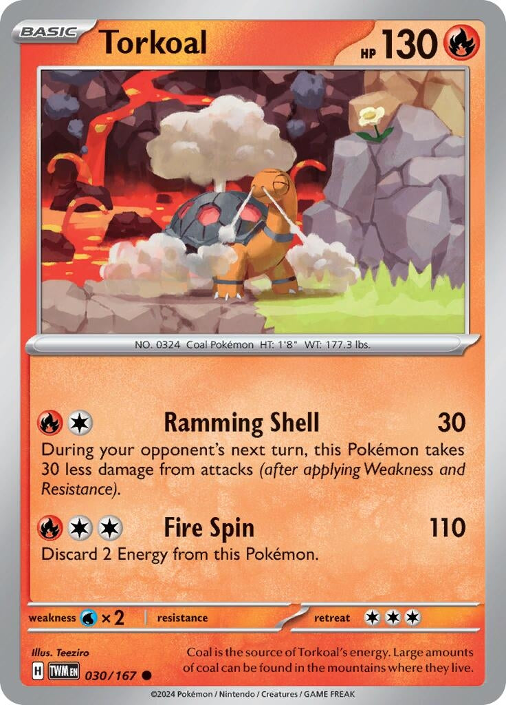 Image for Torkoal (030/167) [SV06: Twilight Masquerade] - Pokemon