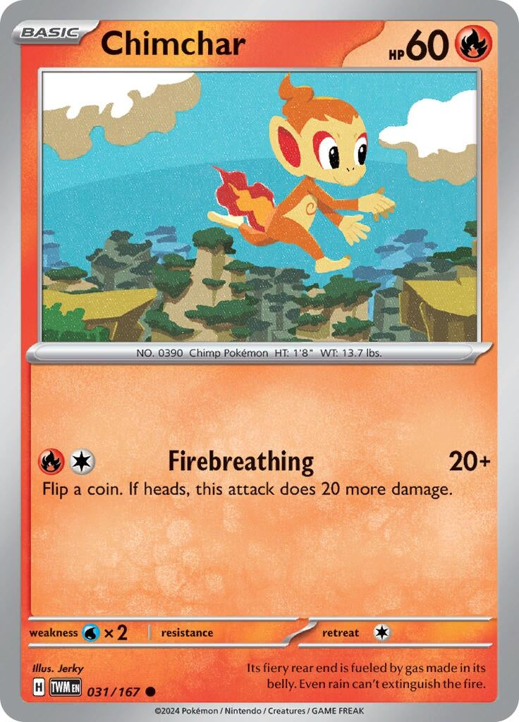 Image for Chimchar (031/167) [SV06: Twilight Masquerade] - Pokemon