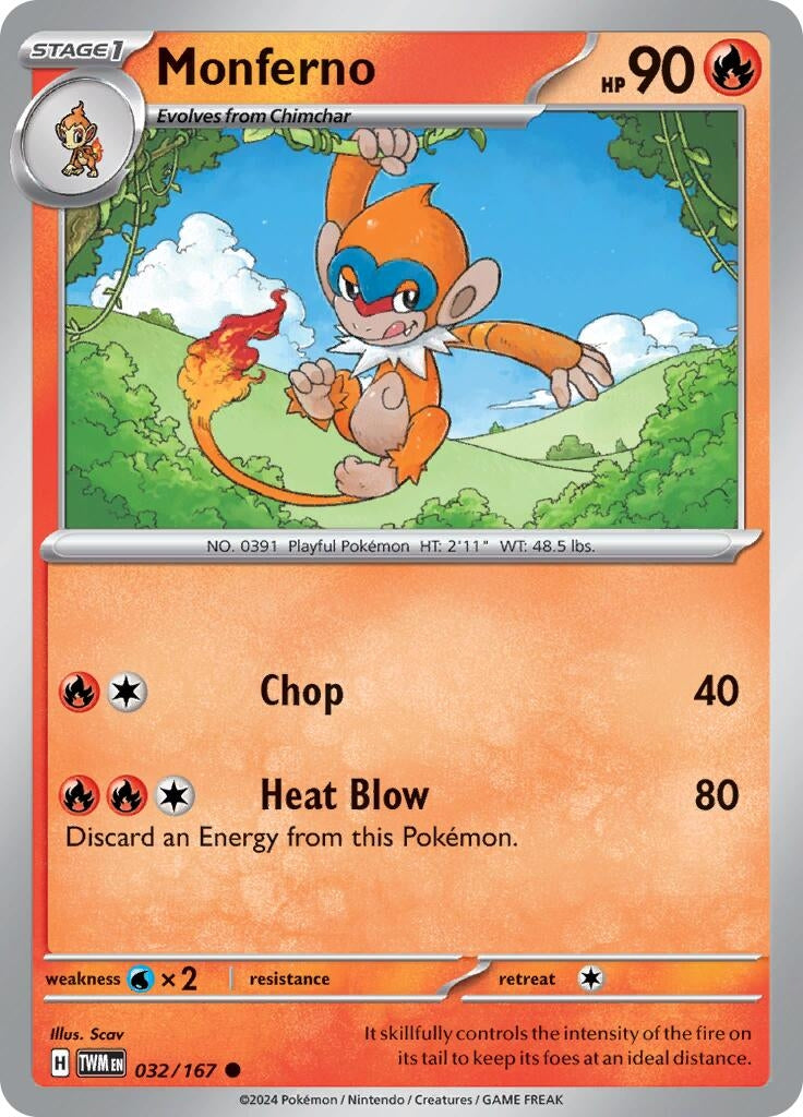 Image for Monferno (032/167) [SV06: Twilight Masquerade] - Pokemon