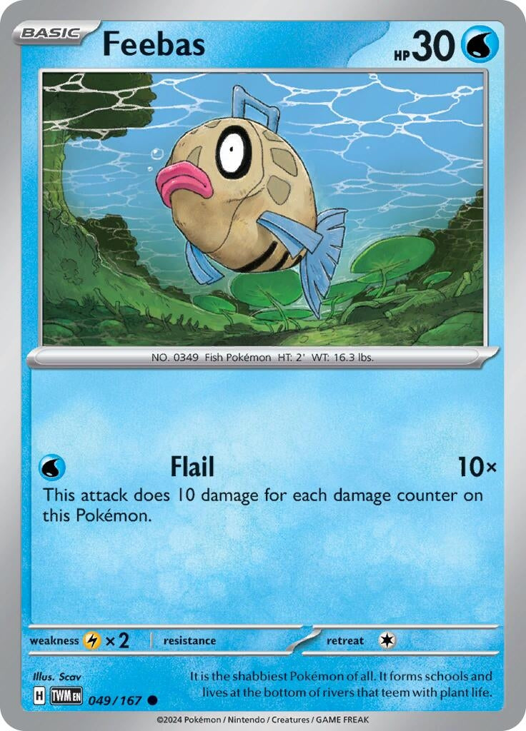 Image for Feebas (049/167) [SV06: Twilight Masquerade] - Pokemon