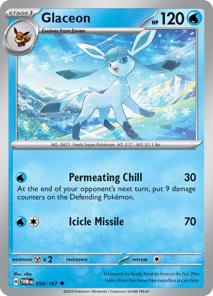 Image for Glaceon (054/167) [SV06: Twilight Masquerade] - Pokemon