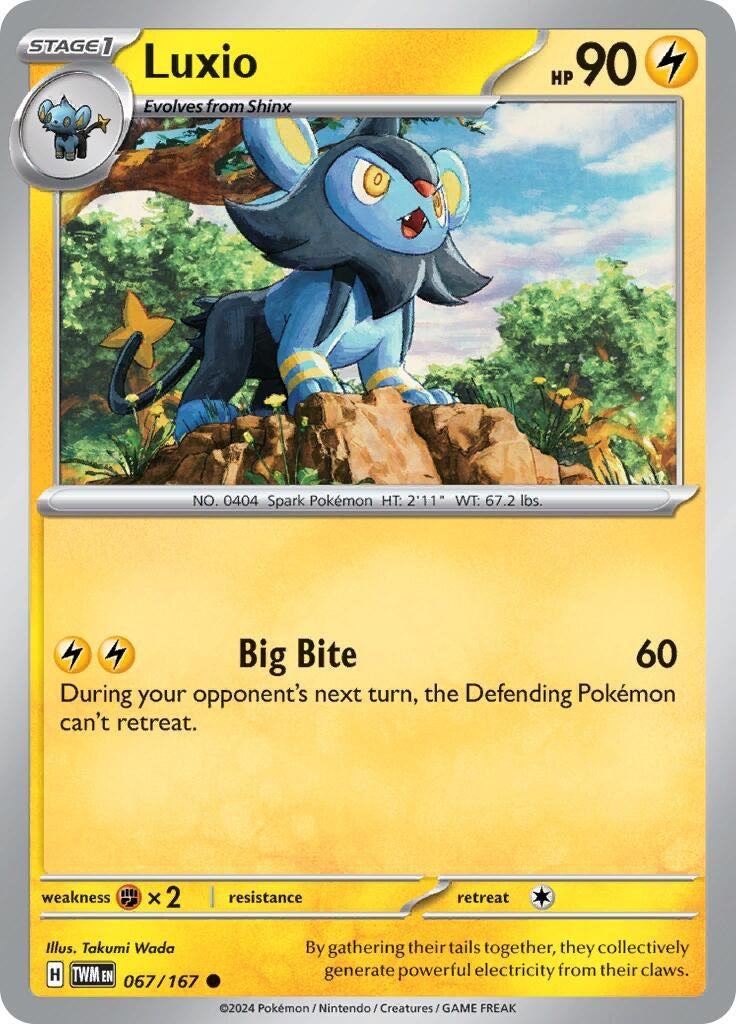 Image for Luxio (067/167) [SV06: Twilight Masquerade] - Pokemon