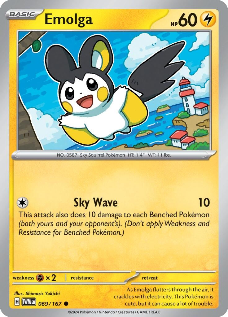 Image for Emolga (069/167) [SV06: Twilight Masquerade] - Pokemon