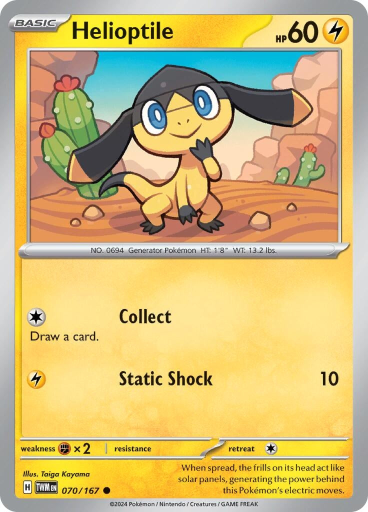 Image for Helioptile (070/167) [SV06: Twilight Masquerade] - Pokemon
