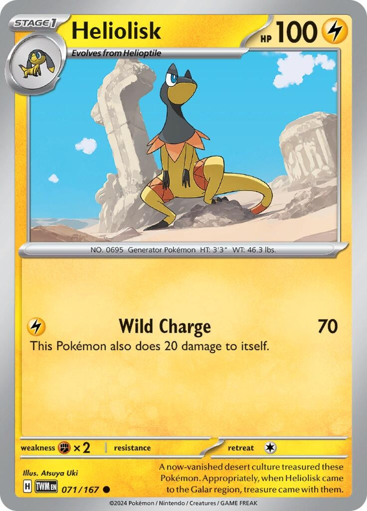 Image for Heliolisk (071/167) [SV06: Twilight Masquerade] - Pokemon