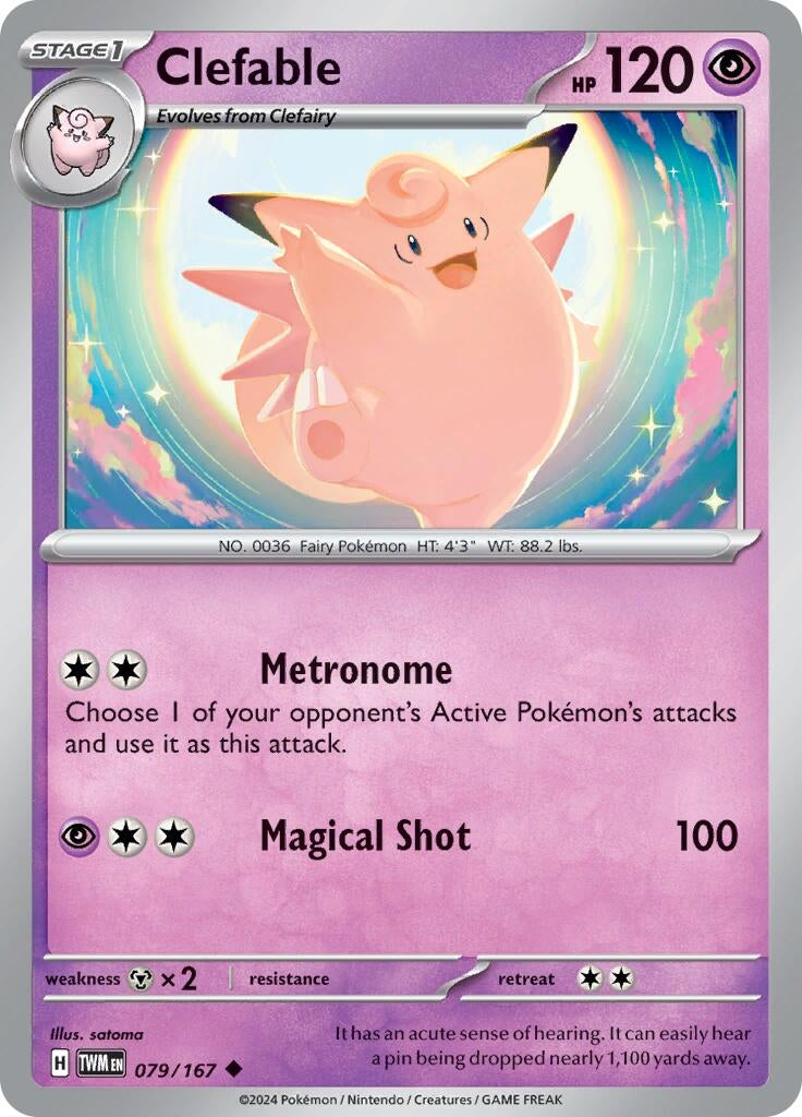Image for Clefable (079/167) [SV06: Twilight Masquerade] - Pokemon
