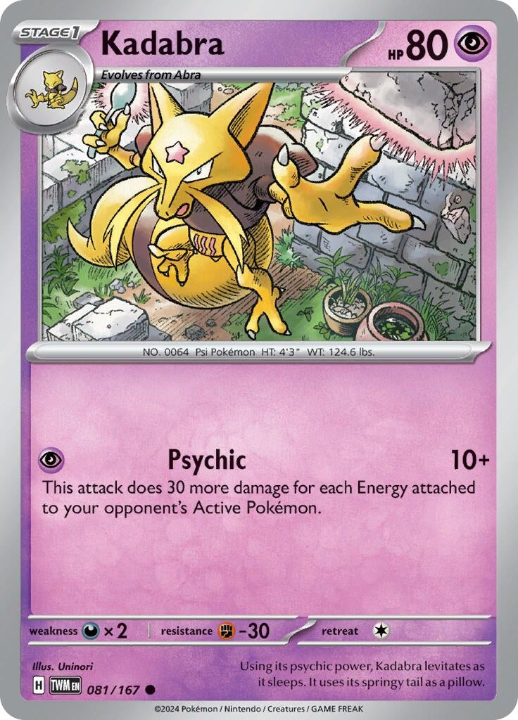 Image for Kadabra (081/167) [SV06: Twilight Masquerade] - Pokemon