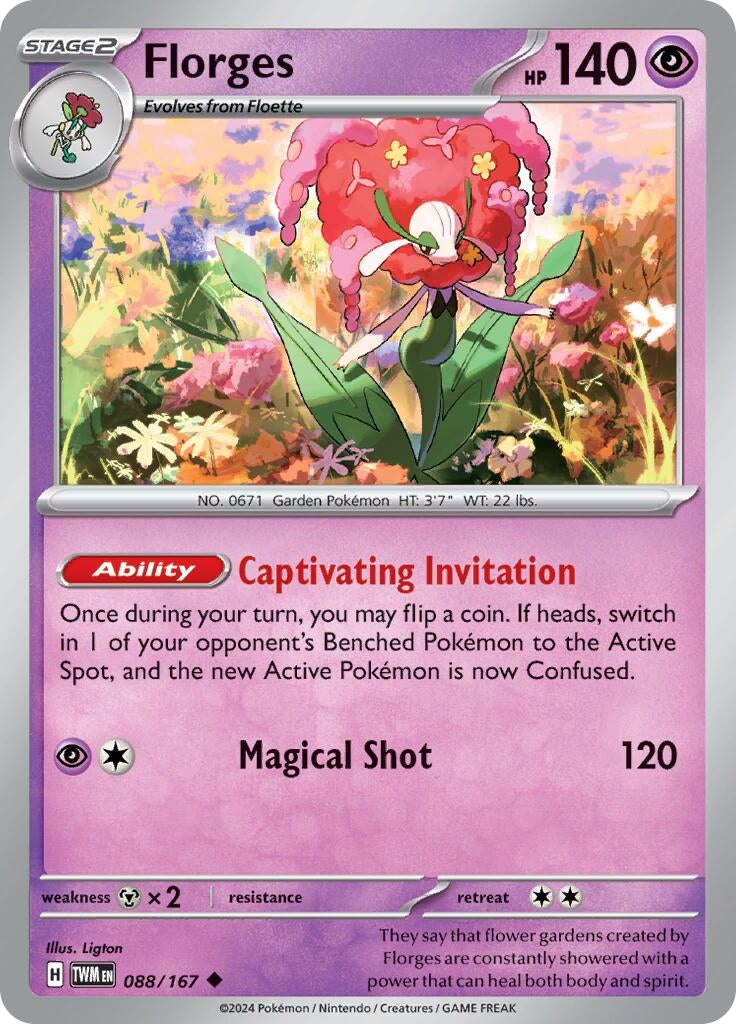 Image for Florges (088/167) [SV06: Twilight Masquerade] - Pokemon