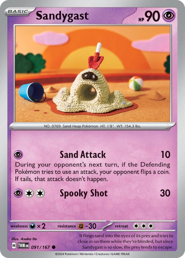 Image for Sandygast (091/167) [SV06: Twilight Masquerade] - Pokemon