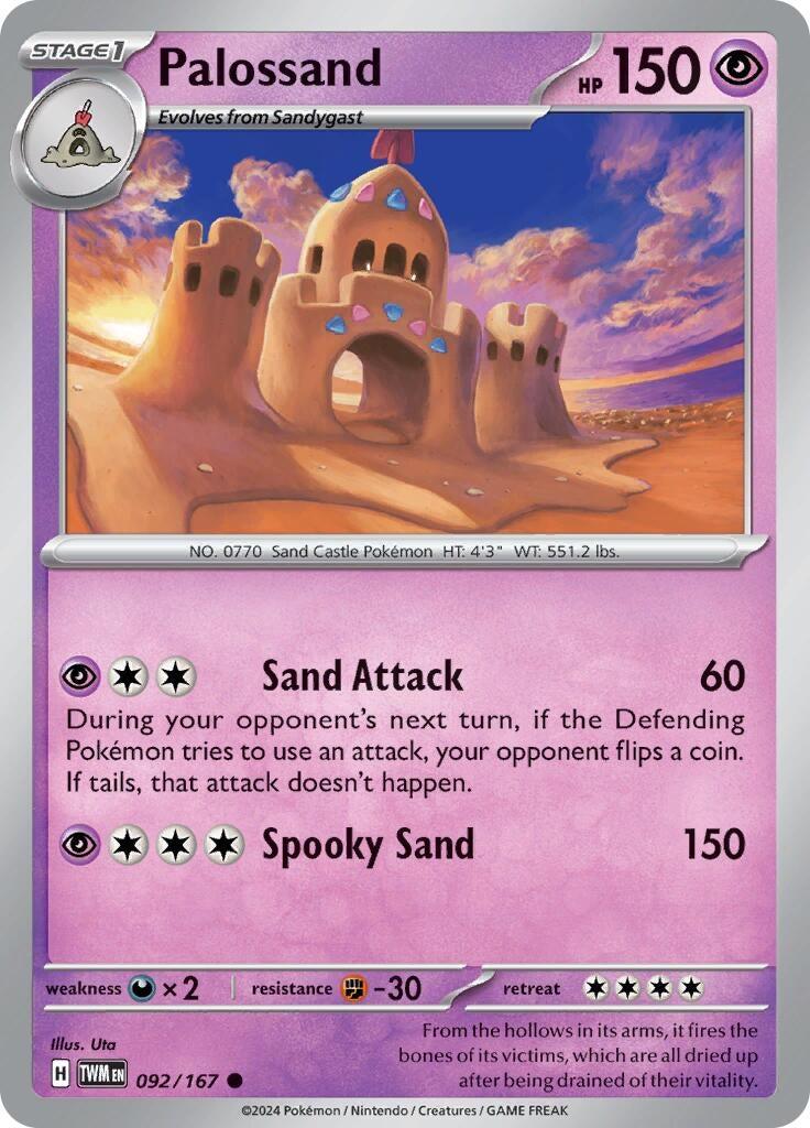 Image for Palossand (092/167) [SV06: Twilight Masquerade] - Pokemon