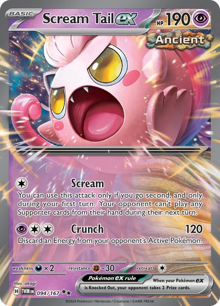 Image for Scream Tail ex (094/167) [SV06: Twilight Masquerade] - Pokemon