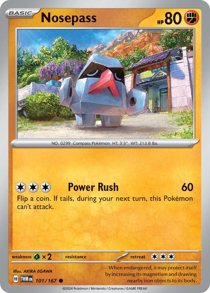 Image for Nosepass (101/167) [SV06: Twilight Masquerade] - Pokemon