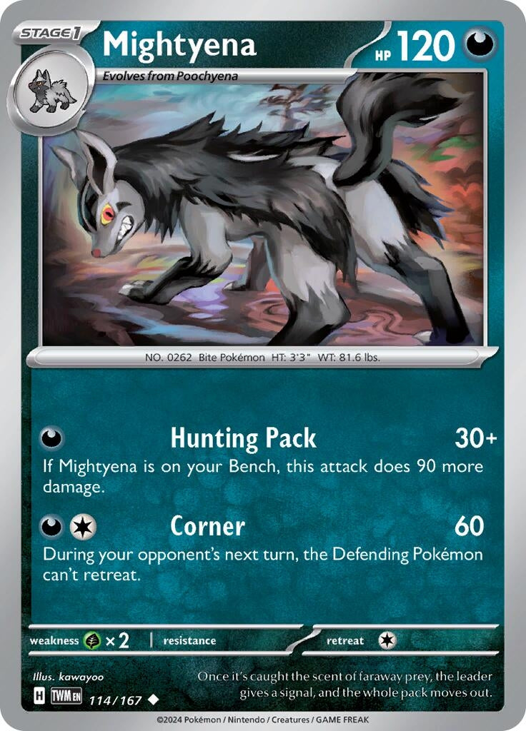 Image for Mightyena (114/167) [SV06: Twilight Masquerade] - Pokemon