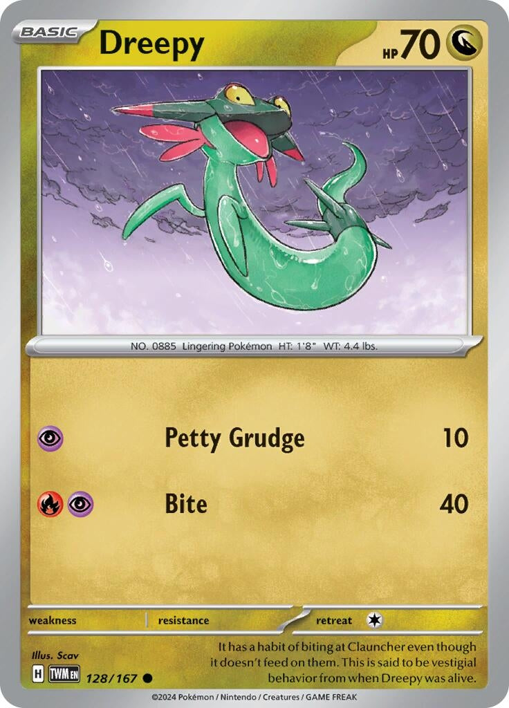 Image for Dreepy (128/167) [SV06: Twilight Masquerade] - Pokemon