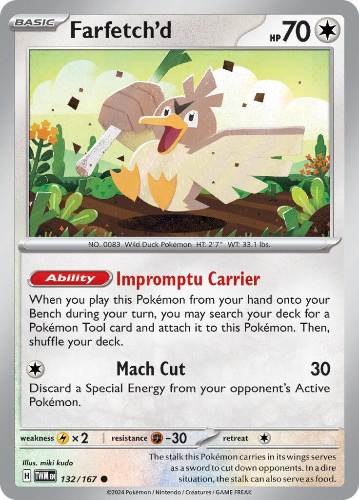 Image for Farfetch'd (132/167) [SV06: Twilight Masquerade] - Pokemon