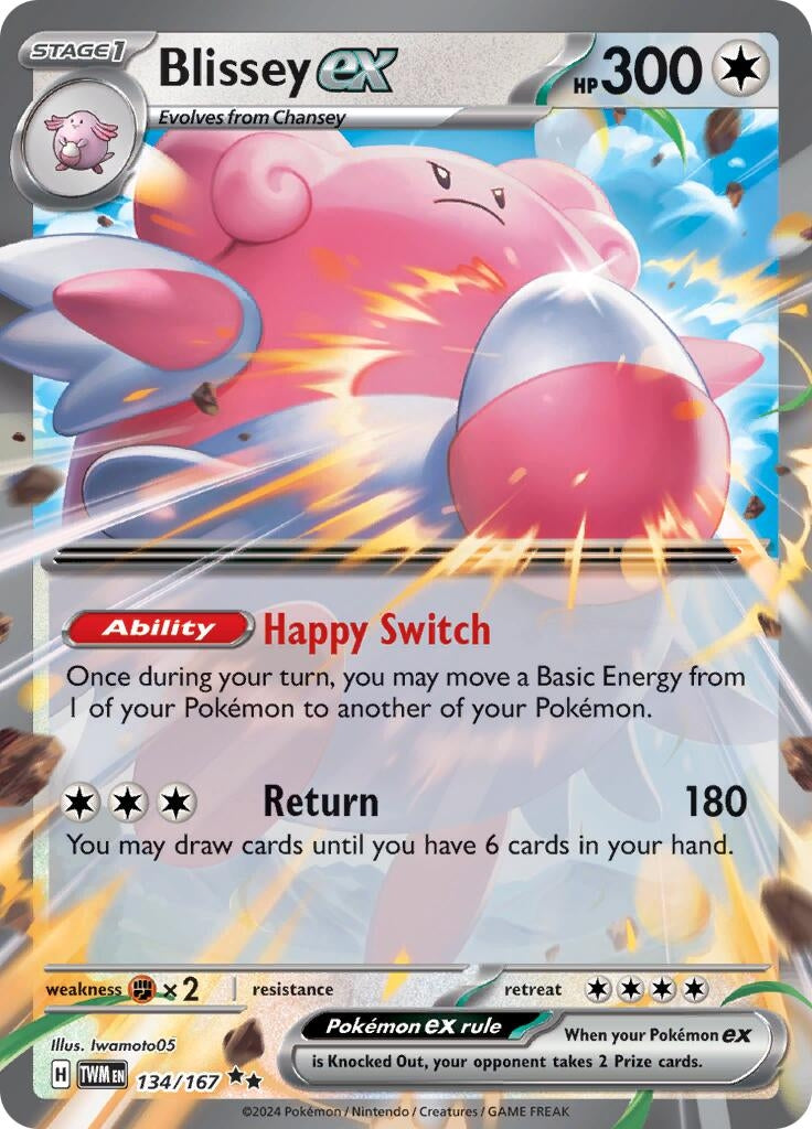 Image for Blissey ex (134/167) [SV06: Twilight Masquerade] - Pokemon