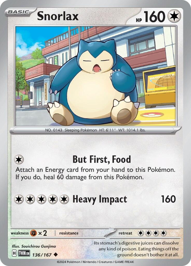 Image for Snorlax (136/167) [SV06: Twilight Masquerade] - Pokemon