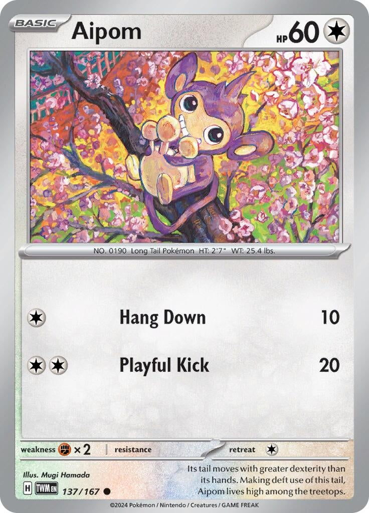 Image for Aipom (137/167) [SV06: Twilight Masquerade] - Pokemon