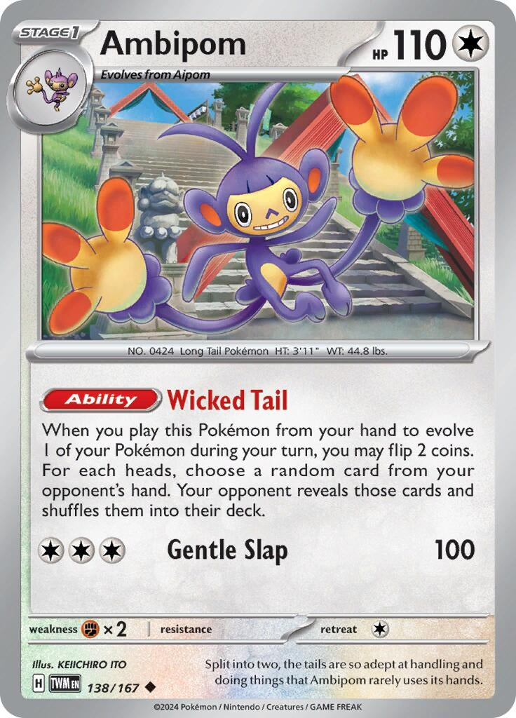 Image for Ambipom (138/167) [SV06: Twilight Masquerade] - Pokemon