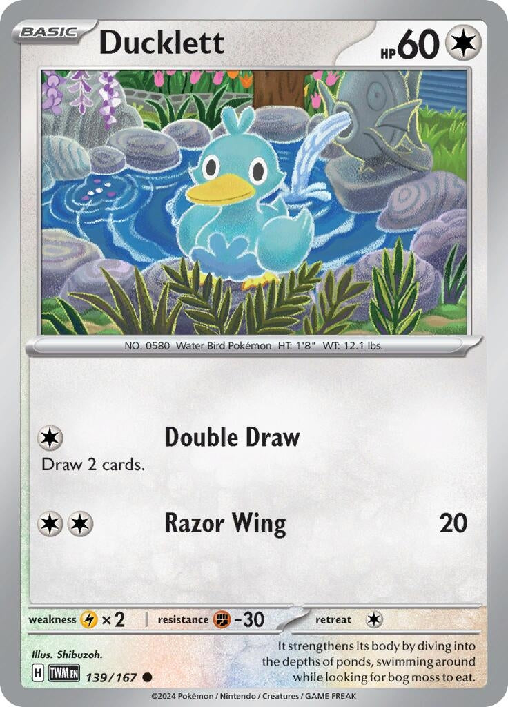 Image for Ducklett (139/167) [SV06: Twilight Masquerade] - Pokemon