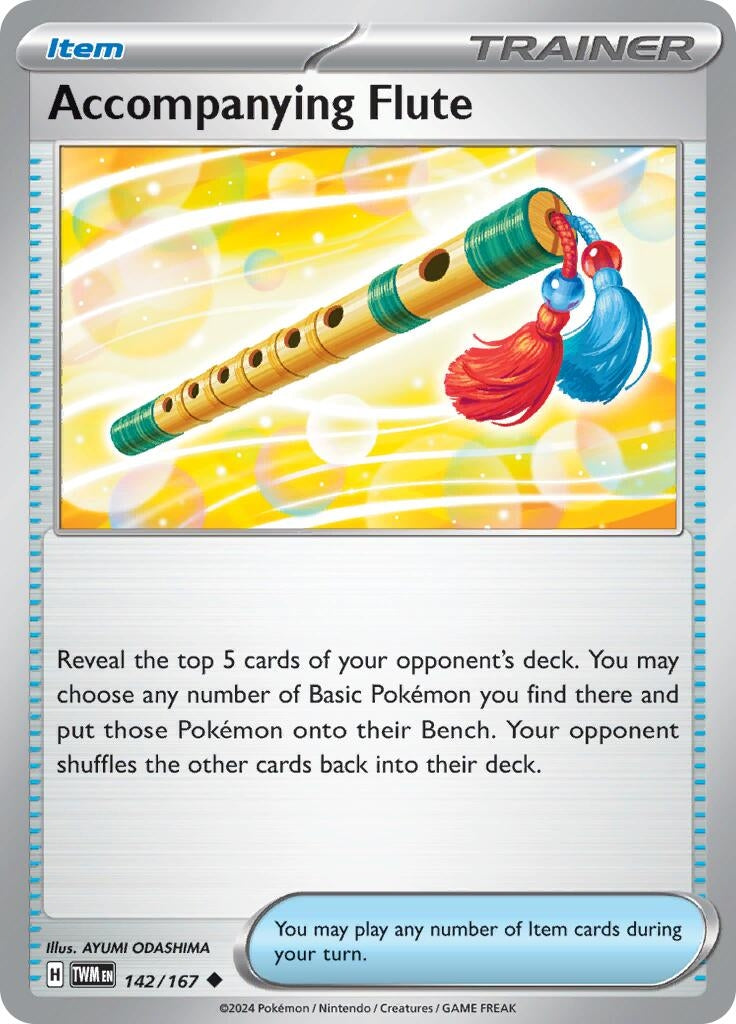 Image for Accompanying Flute (142/167) [SV06: Twilight Masquerade] - Pokemon