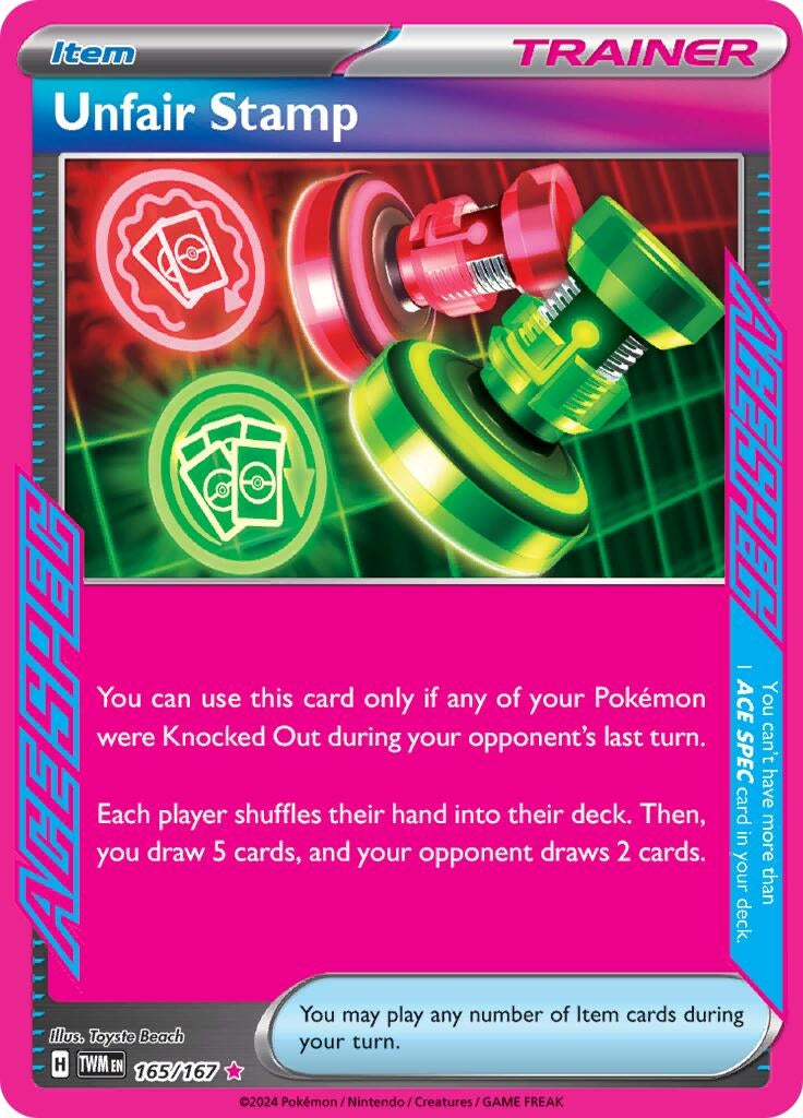 Image for Unfair Stamp (165/167) [SV06: Twilight Masquerade] - Pokemon