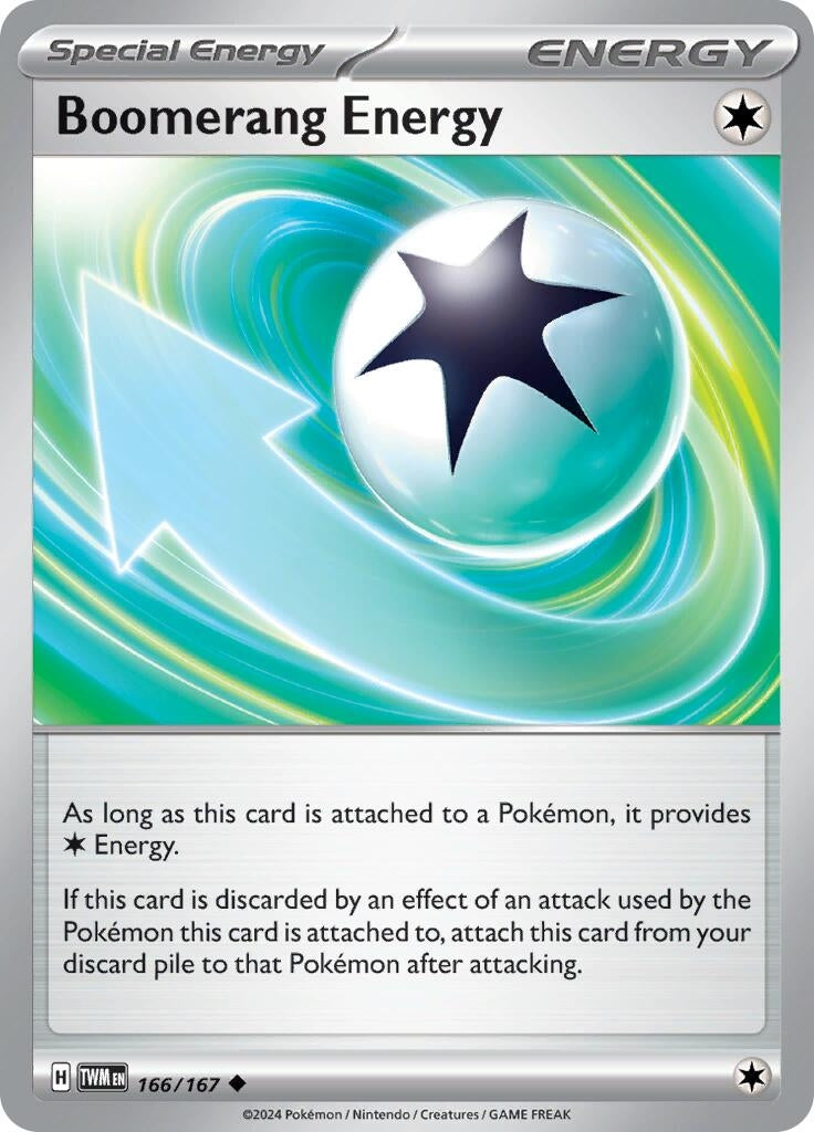 Image for Boomerang Energy (166/167) [SV06: Twilight Masquerade] - Pokemon