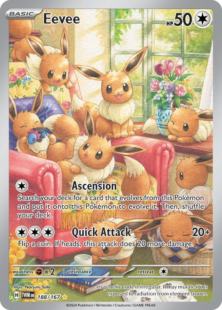 Image for Eevee (188/167) [SV06: Twilight Masquerade] - Pokemon