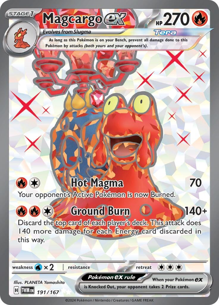Image for Magcargo ex (191/167) [SV06: Twilight Masquerade] - Pokemon