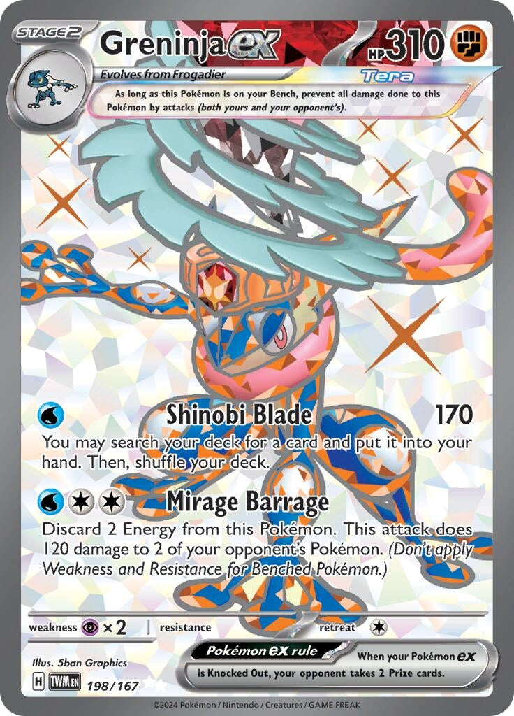 Image for Greninja ex (198/167) [SV06: Twilight Masquerade] - Pokemon