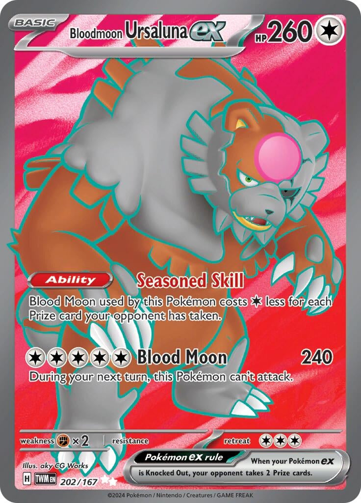 Image for Bloodmoon Ursaluna ex (202/167) [SV06: Twilight Masquerade] - Pokemon