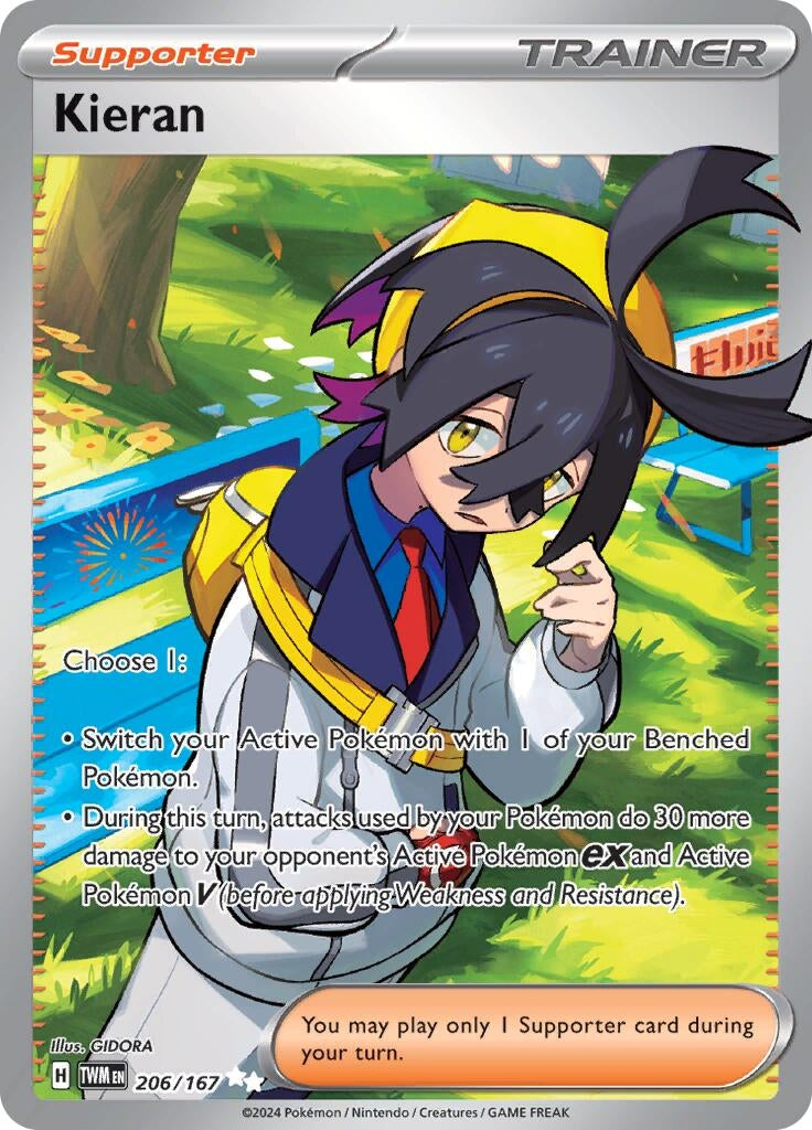 Image for Kieran (206/167) [SV06: Twilight Masquerade] - Pokemon