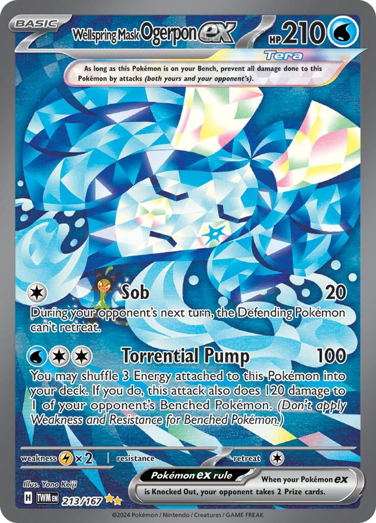 Image for Wellspring Mask Ogerpon ex (213/167) [SV06: Twilight Masquerade] - Pokemon