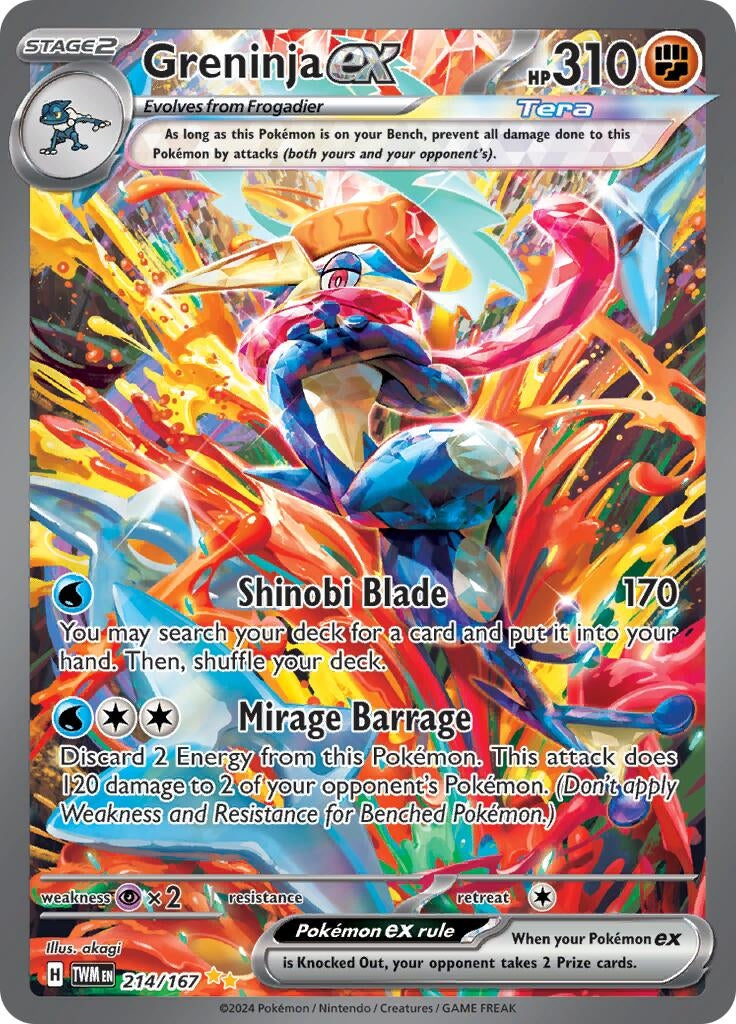 Image for Greninja ex (214/167) [SV06: Twilight Masquerade] - Pokemon