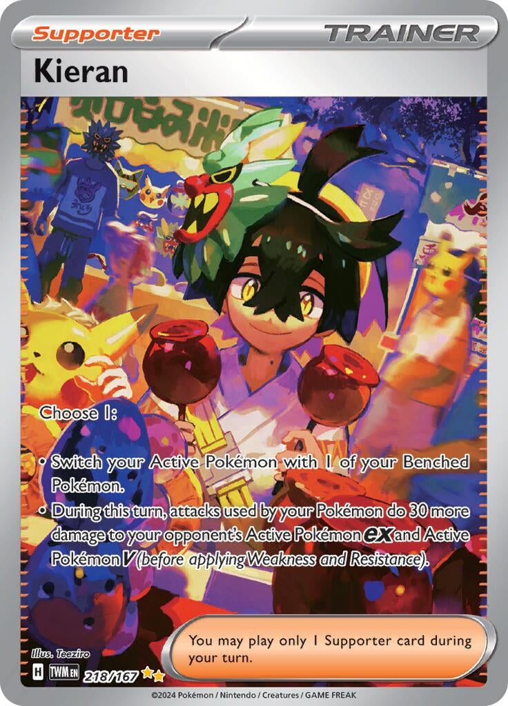 Image for Kieran (218/167) [SV06: Twilight Masquerade] - Pokemon