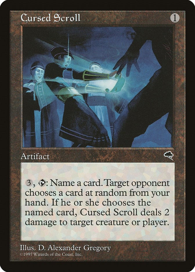 Image for Cursed Scroll (281) [Tempest] - Magic: The Gathering
