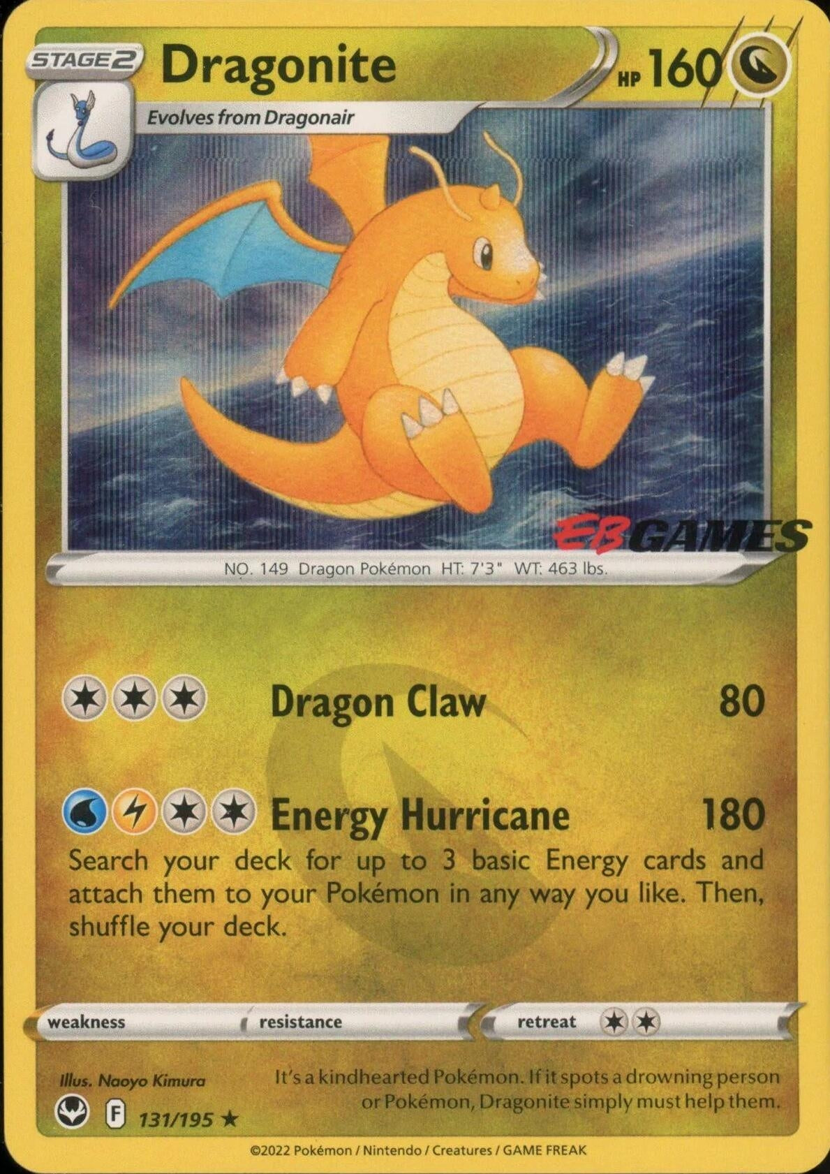 Image for Dragonite - 131/195 (EB Games Exclusive) (131/195) [Miscellaneous Cards & Products] - Pokemon