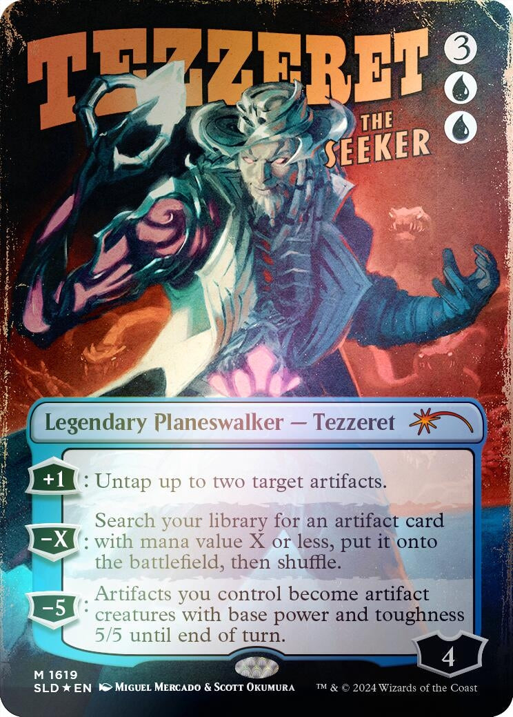 Image for Tezzeret the Seeker (1619) (Rainbow Foil) (1619) [Secret Lair Drop Series] - Magic: The Gathering