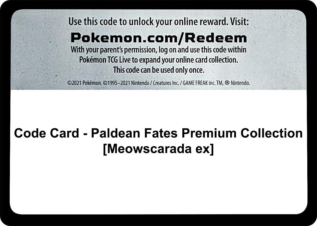 Image for Code Card - Paldean Fates Premium Collection [Meowscarada ex] [SV: Paldean Fates] - Pokemon