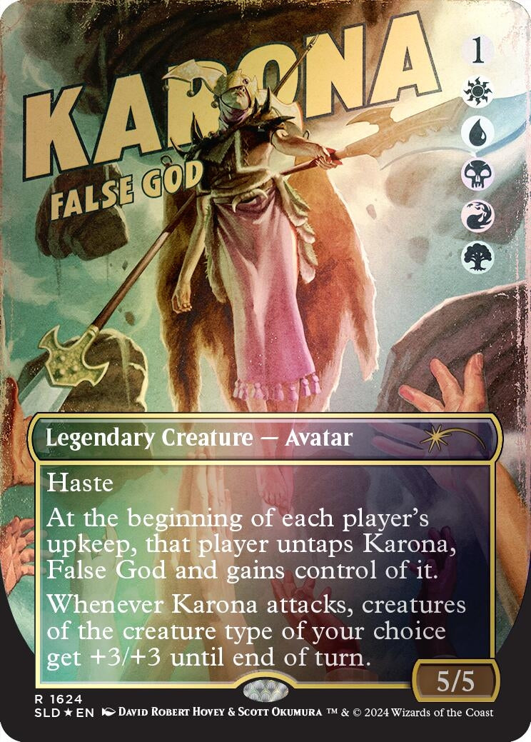Image for Karona, False God (Rainbow Foil) (1624) [Secret Lair Drop Series] - Magic: The Gathering