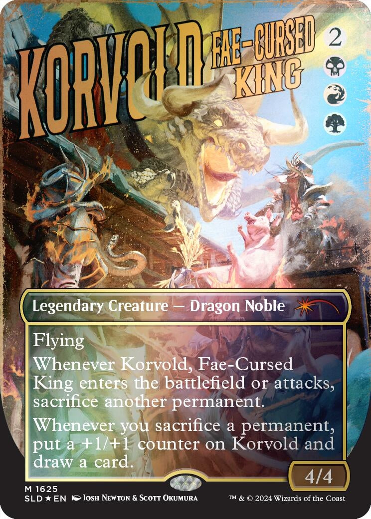 Image for Korvold, Fae-Cursed King (Rainbow Foil) (1625) [Secret Lair Drop Series] - Magic: The Gathering