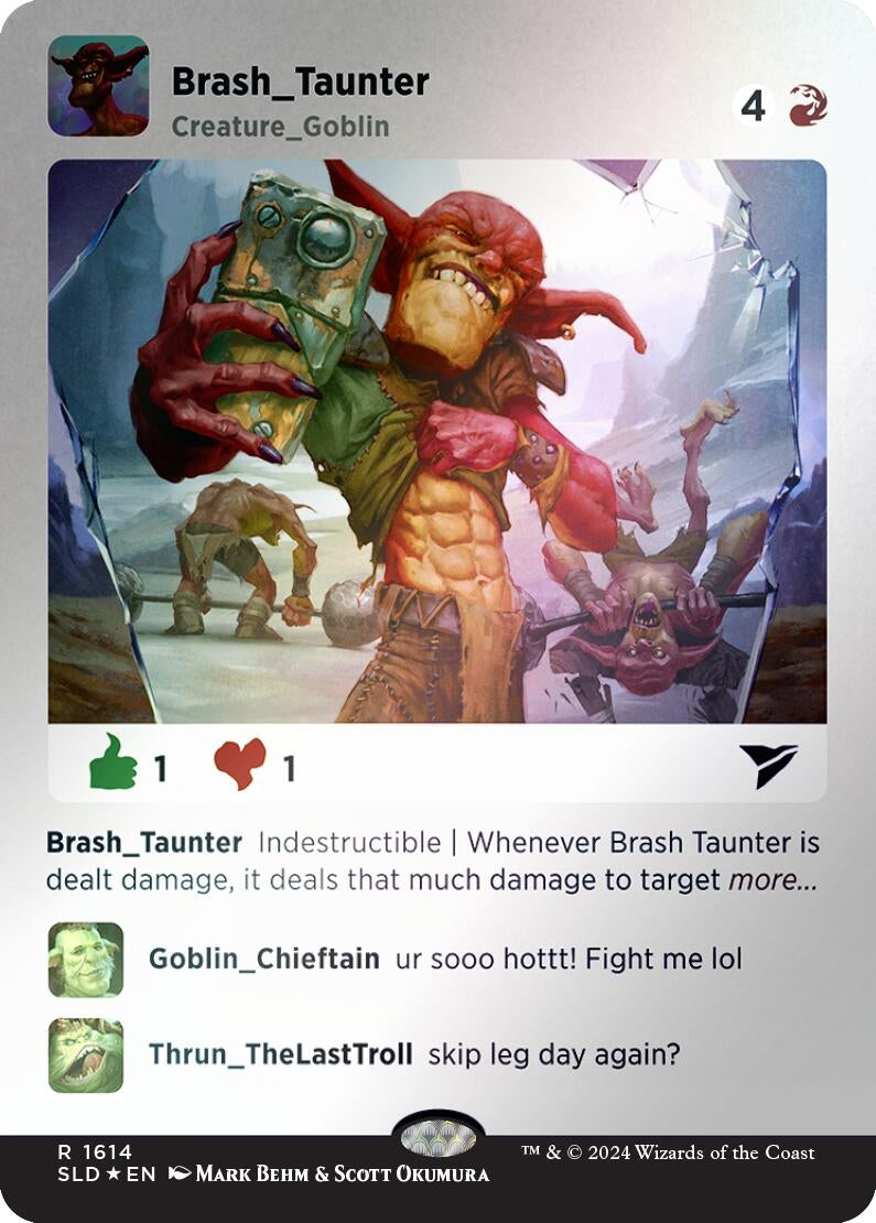Image for Brash Taunter (Rainbow Foil) (1614) [Secret Lair Drop Series] - Magic: The Gathering