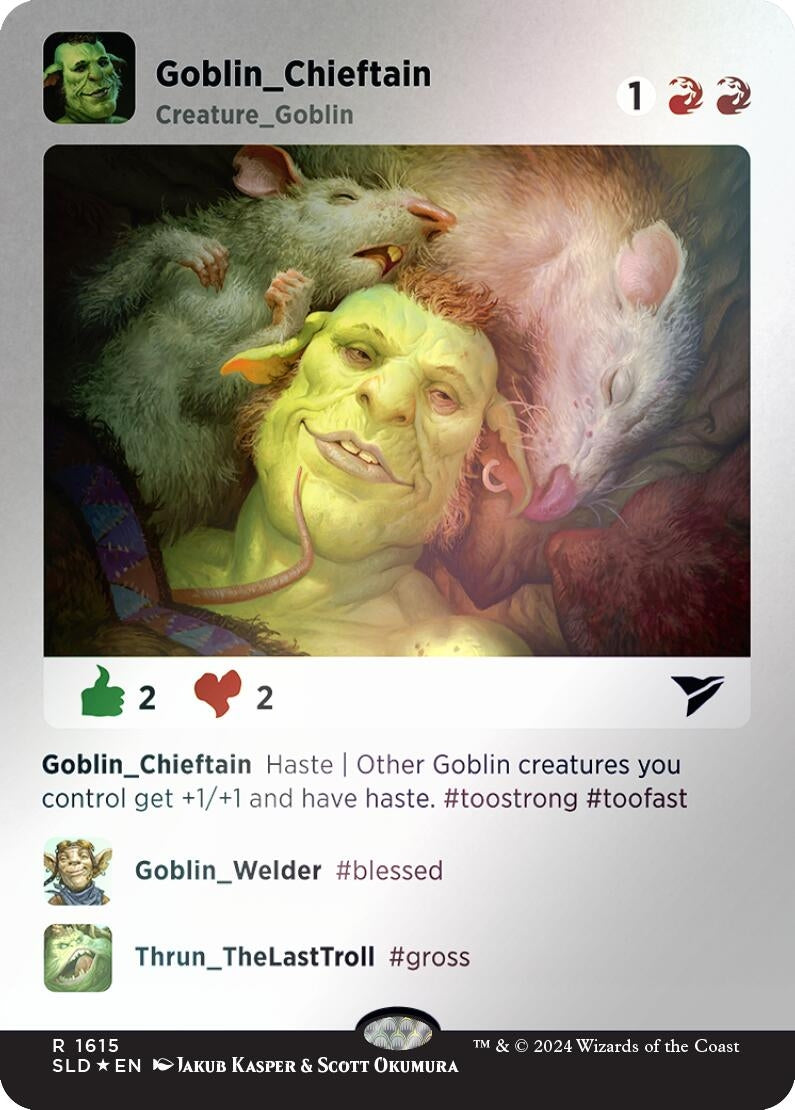 Image for Goblin Chieftain (Rainbow Foil) (1615) [Secret Lair Drop Series] - Magic: The Gathering