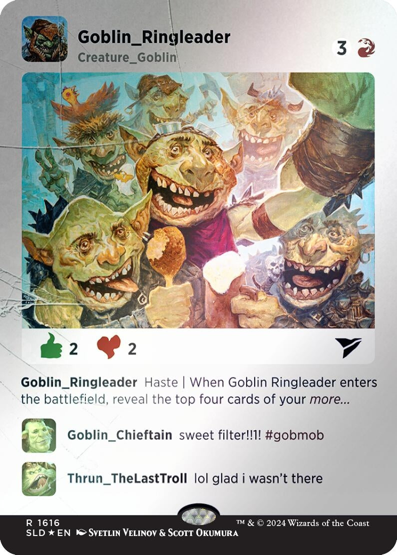 Image for Goblin Ringleader (Rainbow Foil) (1616) [Secret Lair Drop Series] - Magic: The Gathering